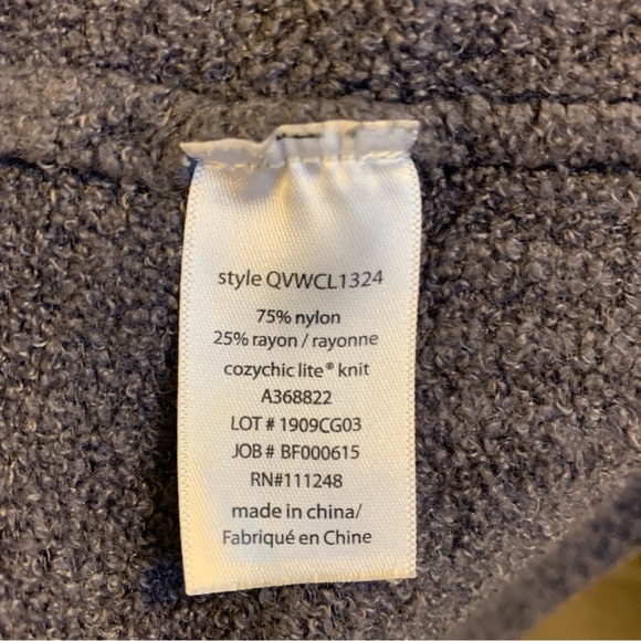 Barefoot Dreams CozyChic Lite Relaxed Hooded Cardi with Pockets, XS - Picture 6 of 6